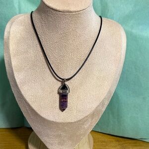 Elegant Purple Pendant Necklace